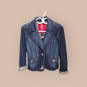 Esprit Blue Jean Jacket Classic Denim Style Size Small